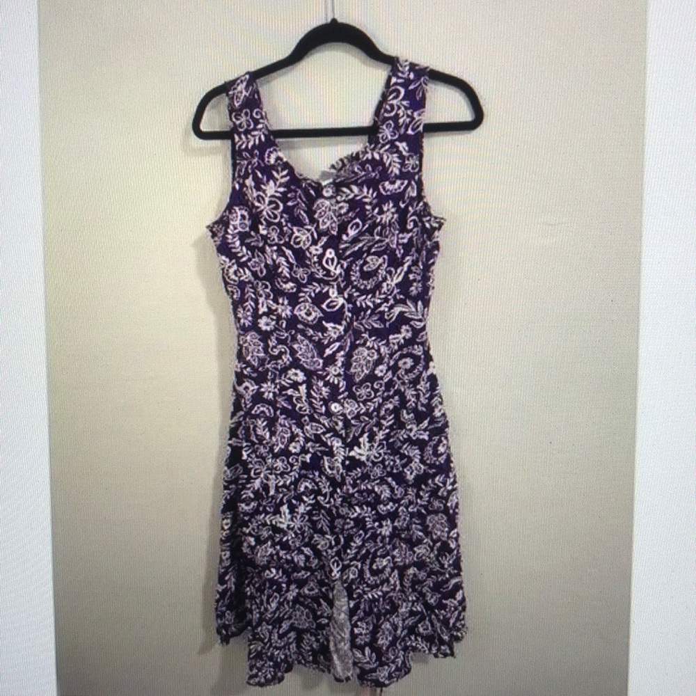 Koret Purple and White Floral Dress